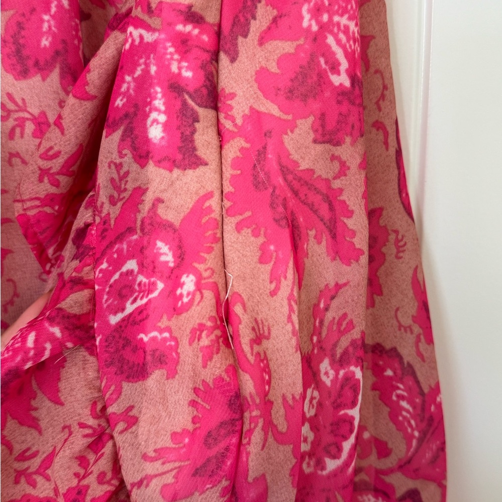 Pink Floral Ruffle Mini Dress - Picture 11 of 12